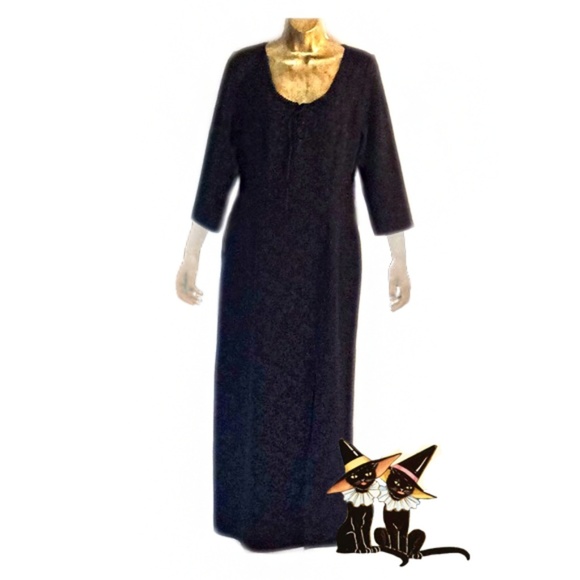 BRAND NEW! Long Black Slit Side Bodycon Dress - Picture 8 of 8